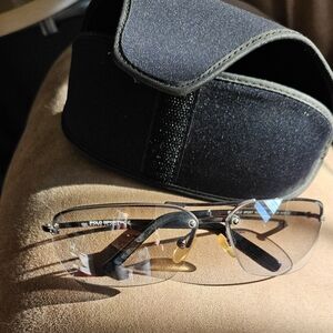 Vintage Black And Smokey ClearPolo Sport 1081 Sunglasses 😎 Used Few Times.